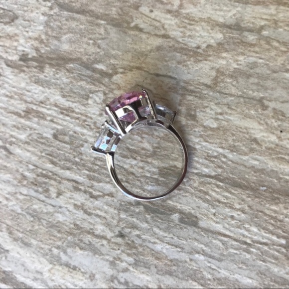 Pink Diamond CZ Ring Size 6 - Picture 7 of 8